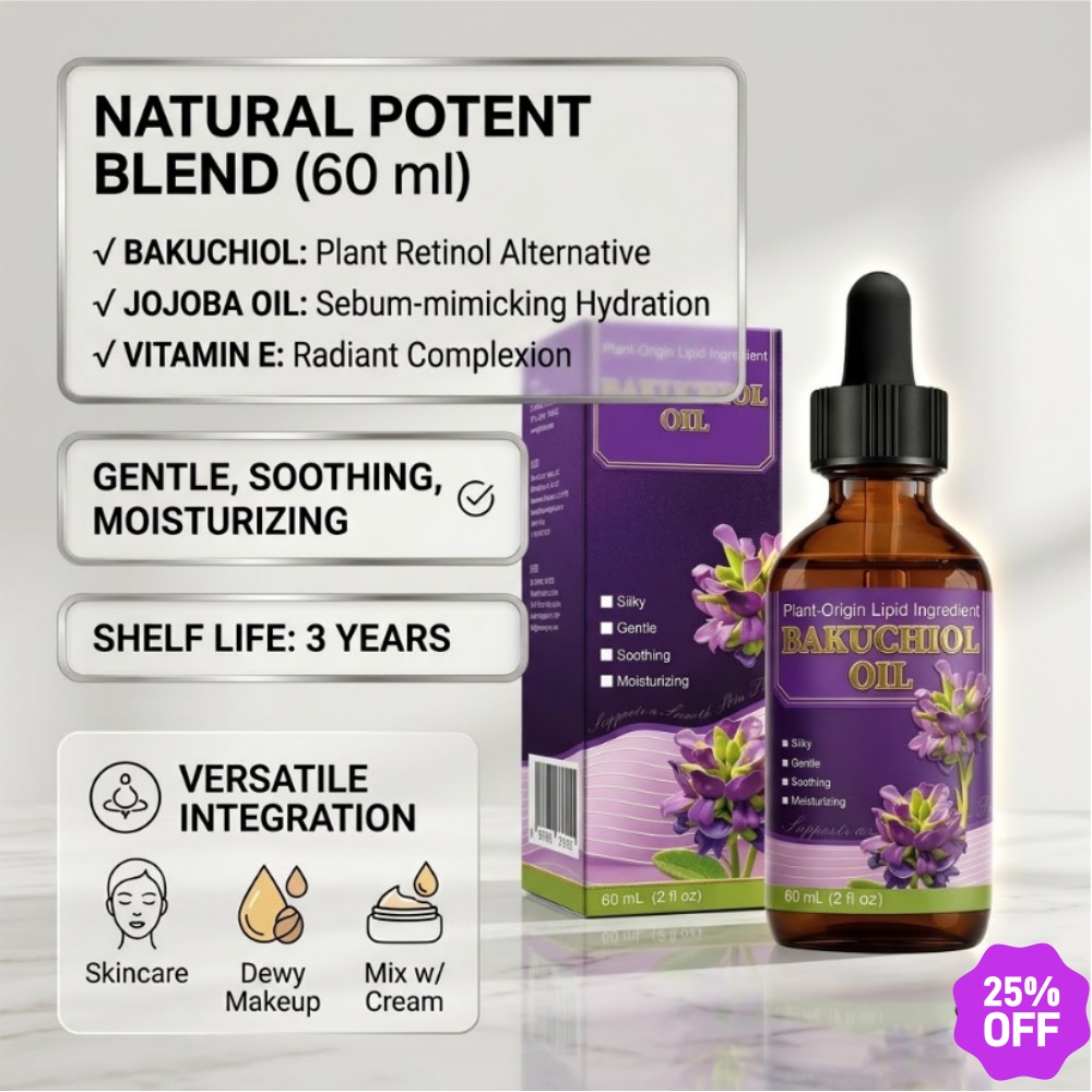 Bakuchiol Retinol Alternative - บาคูชิออล เฟซ ออยล์ ผลิตภัณฑ์บำรุงผิวหน้า แทนเรตินอลจากธรรมชาติ ลดเลือนริ้วรอย