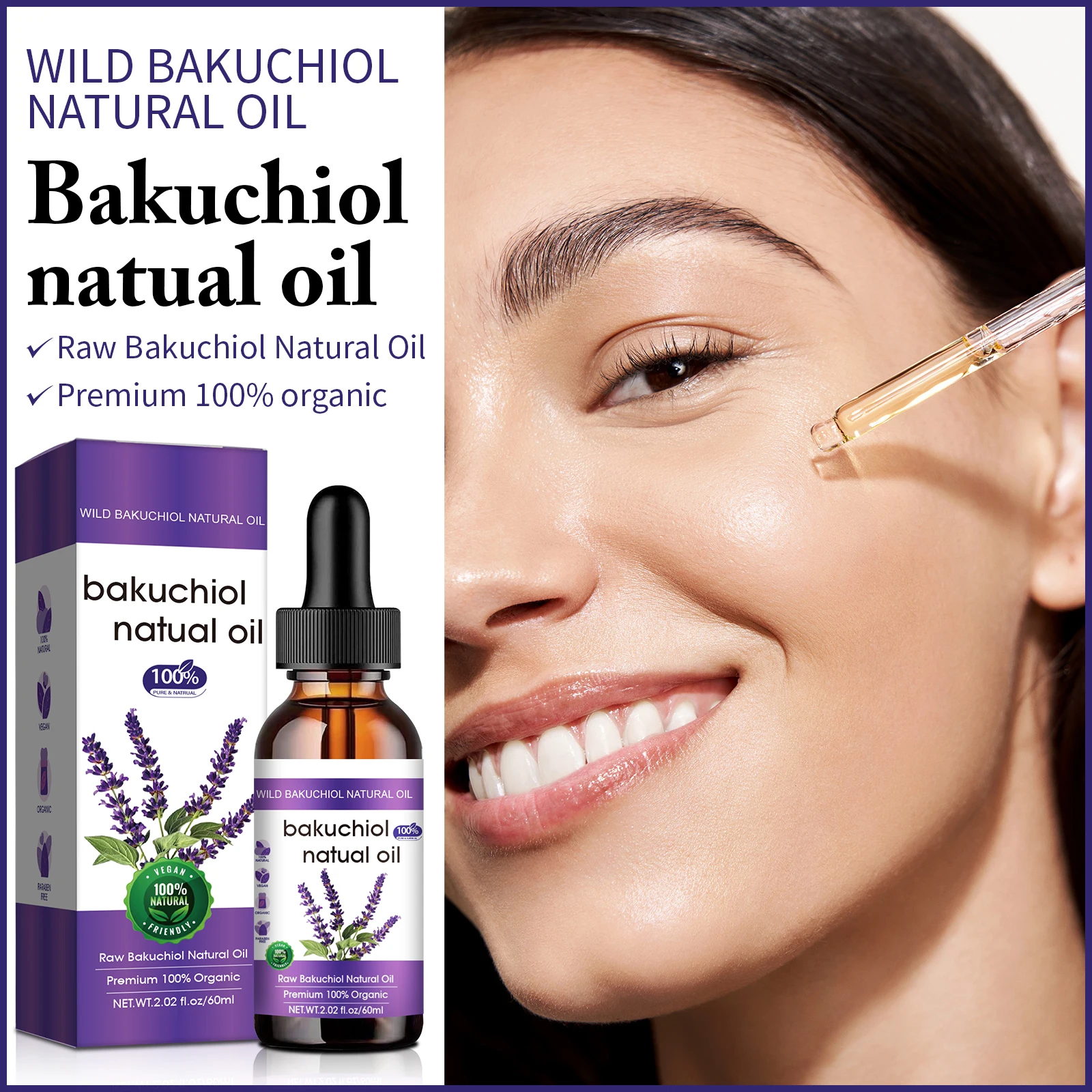 Bakuchiol Retinol Alternative - บาคูชิออล แอนตี้เอจจิ้ง เฟซ ออยล์ 60 มล.