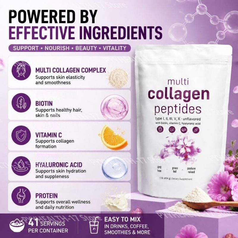 ผงคอลลาเจนเปปไทด์หลายชนิด ประเ - Vitamin C Powder บทวิจารณ์และราคา